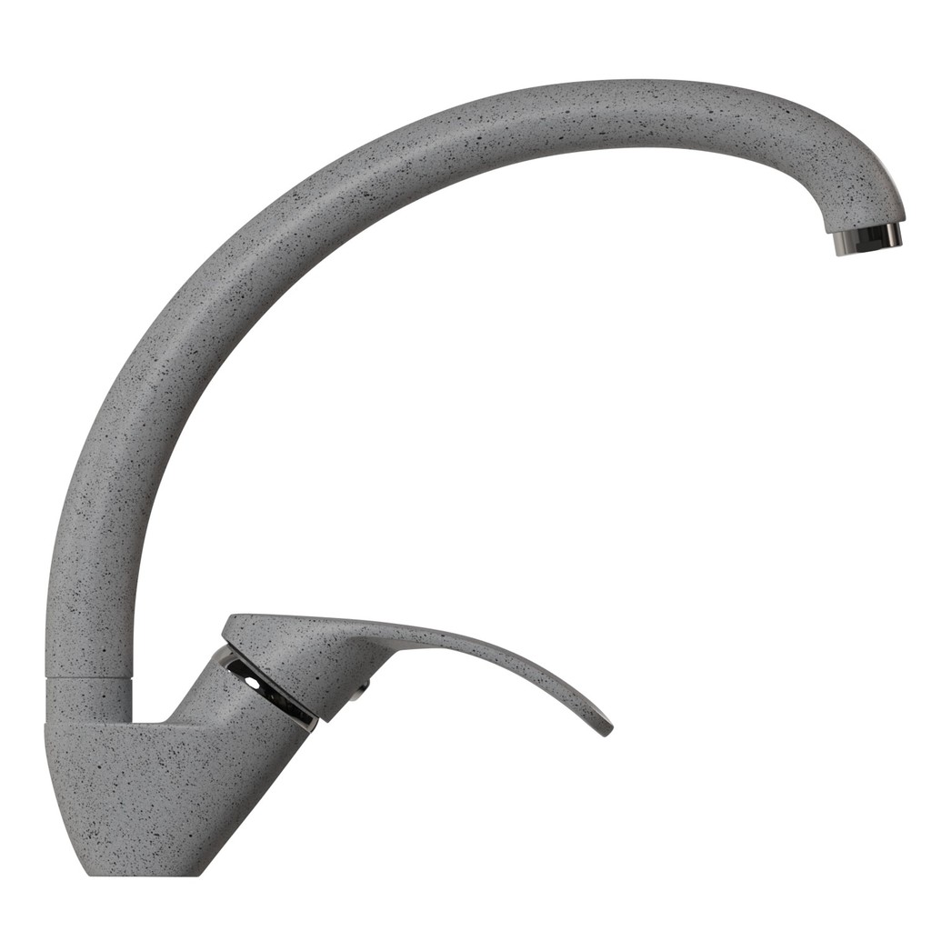 Смеситель для кухни 35к MIXLINE ML-GS02, 310 серый высок. излив