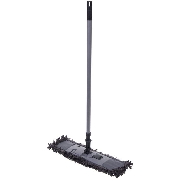 Швабра Селфи с насадкой из микрофибры, насадка 100гр ,букли Gray 