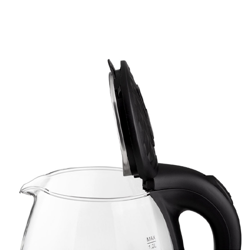 Чайник Homestar HS-1053, 1,2 л, стекло, пластик черный