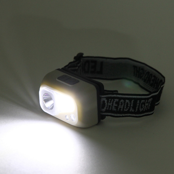 Фонарь налобный 6 режимов, 4LED, аккумуляторная батарея 400mAh USB S4