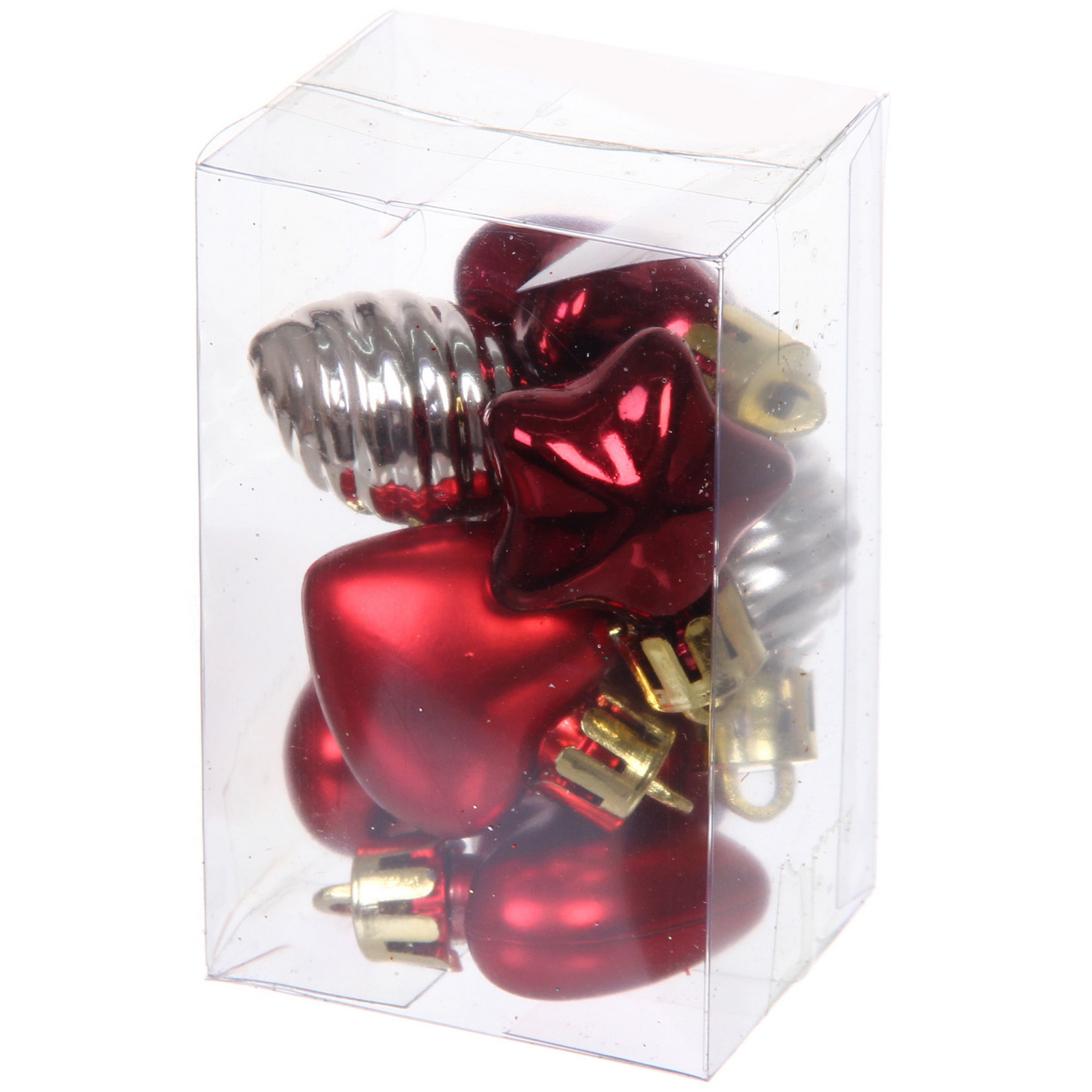 Набор ёлочных украшений "Сказочная зима" 45 предметов, Красный/Шампань