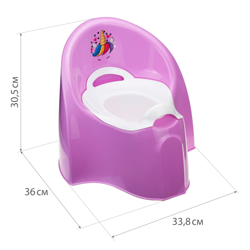 Горшок детский большой IDEA М 2584, единорог