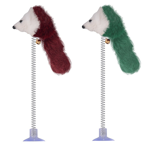 Игрушка для животных на присоске "Поймай-КА". Общая высота 17 см. 10диз 