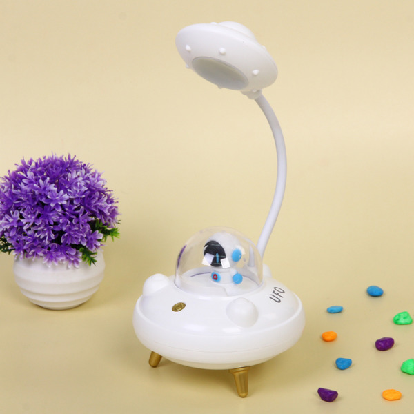 Настольная лампа "Sweet - Полёт в космос" LED 10,8*10,8*21,5 см, USB 3.7v 3w, Белый