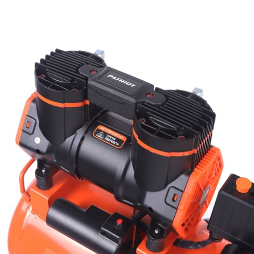 Компрессор Patriot поршневой безмасляный KDS 280 F24, 280 л/мин, 1.45 кВт, 8 бар, 24 л, 2800 об/мин, быстросъем + елочка 1/4