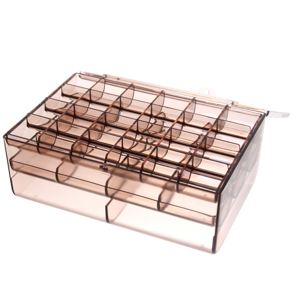 Органайзер для хранения "ТАРТИ ТАН", цвет прозрачный, три отделения13*18.5*7.7см (упаковка коробка)