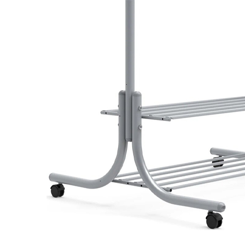 Вешалка гардеробная с полками ВГП90-6, матовый серый