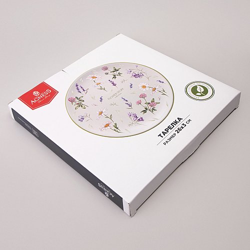 ТАРЕЛКА ОБЕДЕННАЯ AGNESS, FLOWER STORY, 26*3 СМ, КОР=16ШТ.