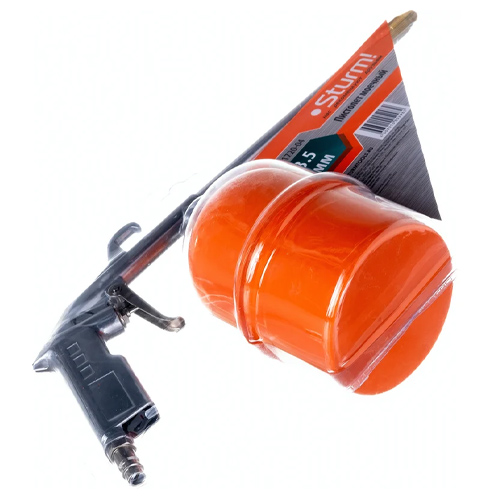 Пистолет моечный для вязких жидкостей 3-4 бар, сопло 3,5 мм, бачок 0,9л STURM AU-1720-04