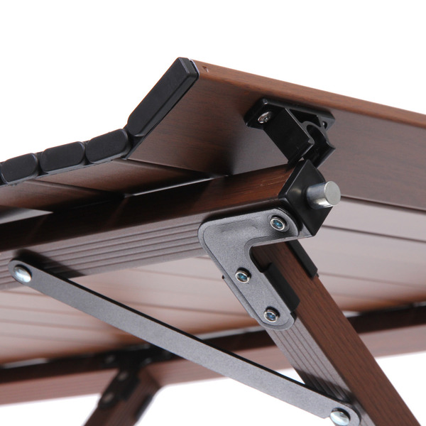 Стол кемпинговый складной DC-5003, 114*59*43 см,  цвет: темное дерево, каркас алюминий, Турист Мастер