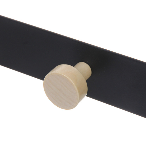 Крючки надверные на планке "ЛОФТ ВОСТ", цвет черный, 50*18см (Лейбл Селфи)