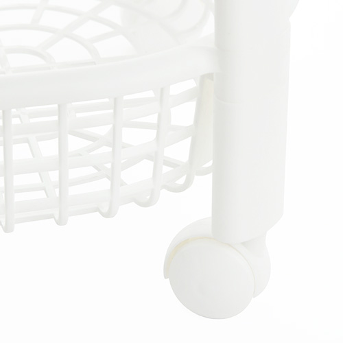 Полка универсальная овощная на колесах 4сек, белый, 1/3