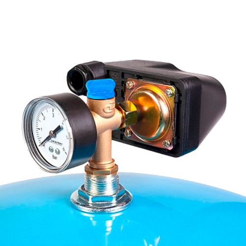 Комплект автоматики на бак е "КАБ", 1,0 – 5,5 бар,1– 1,1 кВт, доп вывод G 1/4, внутренняя резьба