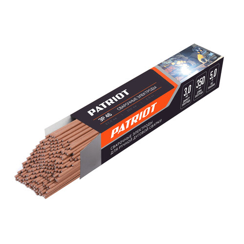 Электроды сварочные PATRIOT ЭР 46, 3 мм, 350 мм, 5 кг