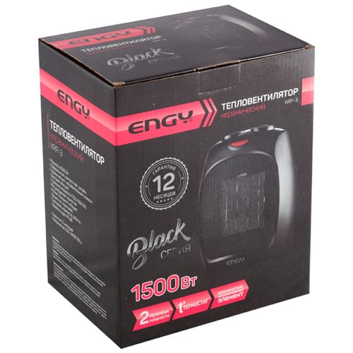 Тепловентилятор Engy KRP-3, Black