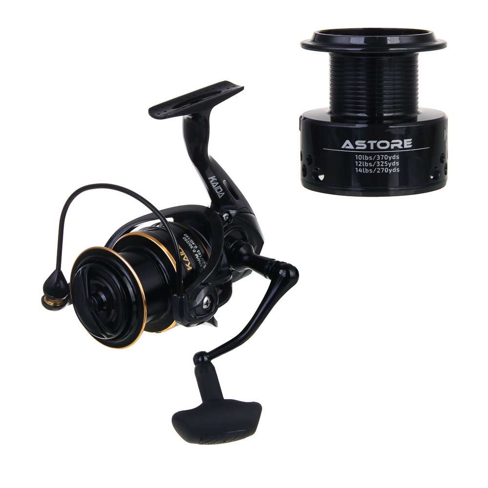 KAIDA Катушка безынерционная с передним фрикционом ASTORE 5000, 5+1п.п.,4.6:1, 0,40мм-150м