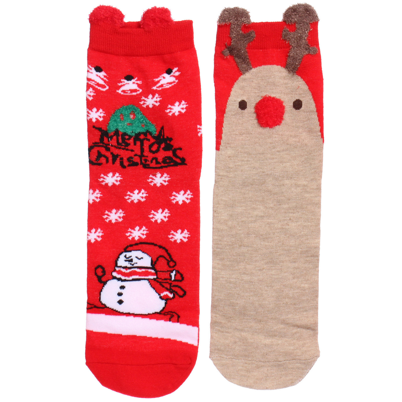 Носки женские в подарочной коробке 4шт "NEXOLOD", 4 дизайна, цвет красный, р36-39