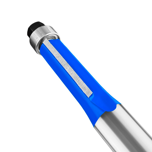 Фреза для выборки заподлицо с нижним подшипником хвостовик - 8 мм, D-8 мм, H-20 мм, L-70 мм vertextools 3511-082008