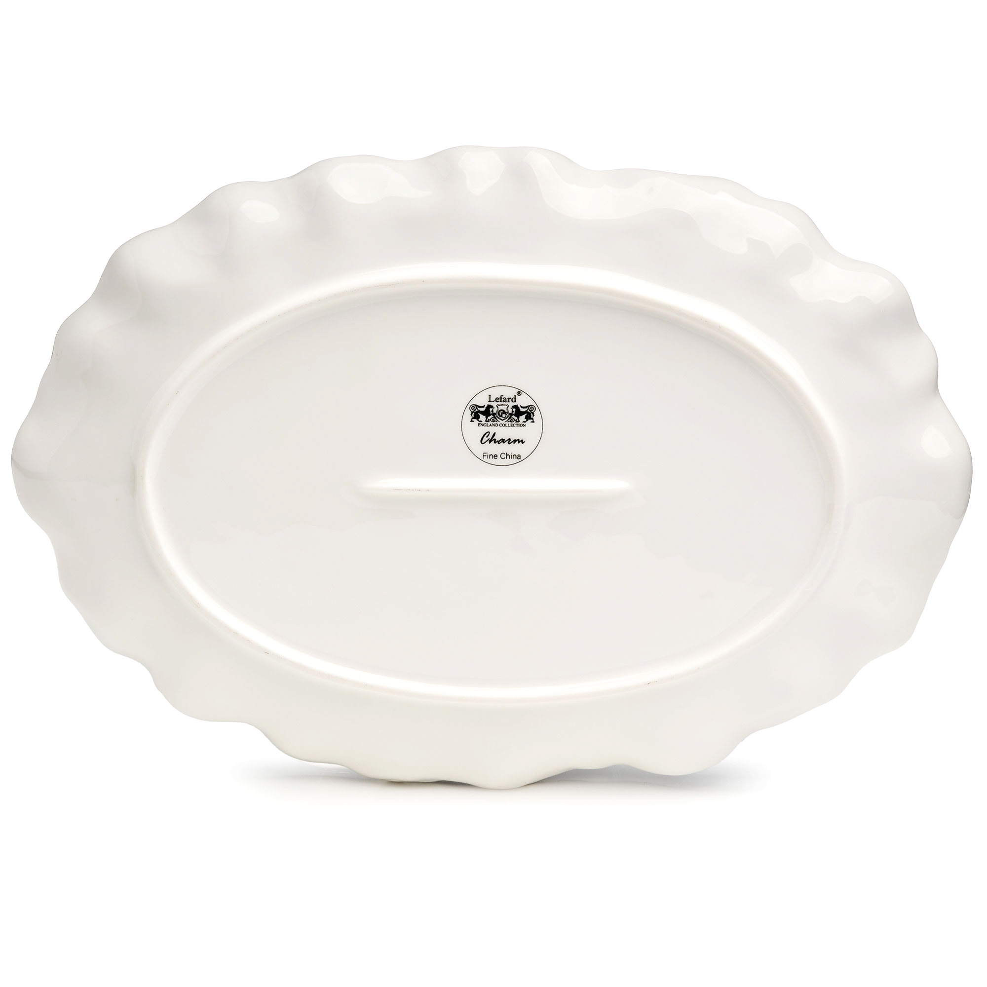 БЛЮДО ОВАЛЬНОЕ LEFARD "CHARM" 30,5*21*3 СМ (С ЗОЛОТОЙ ЛИНИЕЙ)