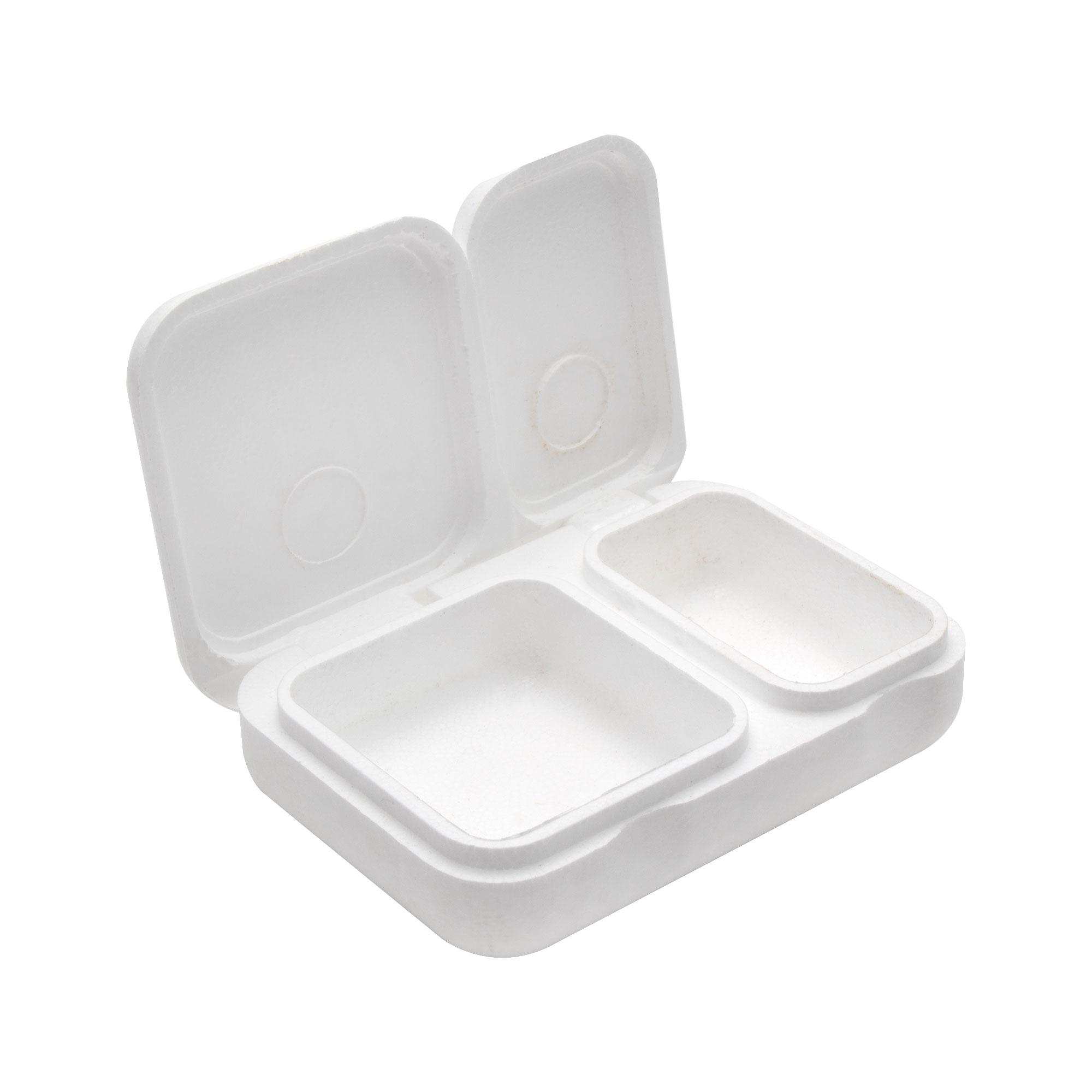 Мотыльница SLAVA прямоугольная двухкамерная большая, 120х70х30мм, пенопласт повышенной прочности/190