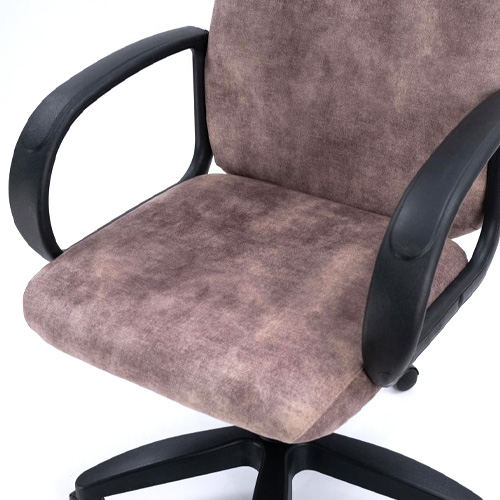 Кресло офисное, компьютерное TRON C1 велюр Standard, 63.5х48х48 см, темно-бежевый