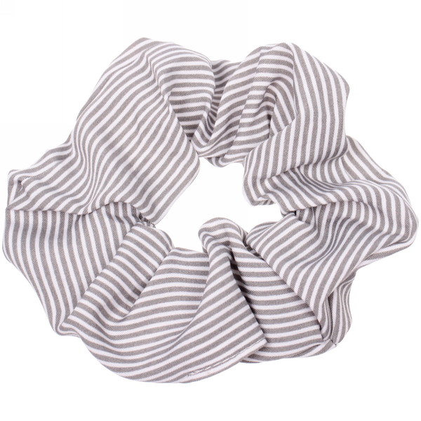 Резинка для волос "Collection School", принт полоска, микс 6 цветов, d-10см