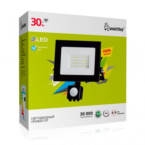 Светодиодный (LED) прожектор FL Sensor Pro 30W/6500K/IP65 (SBL-EFLPIR-30-65)