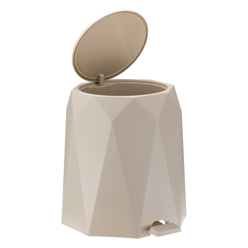 Контейнер для мусора 4.5 л IDEA ПРИЗМА М 2482, с педалью, латте