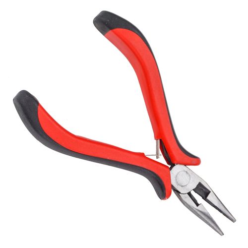Тонкогубцы мини 125 мм прямые с двуцветн. руч, 2/24/240