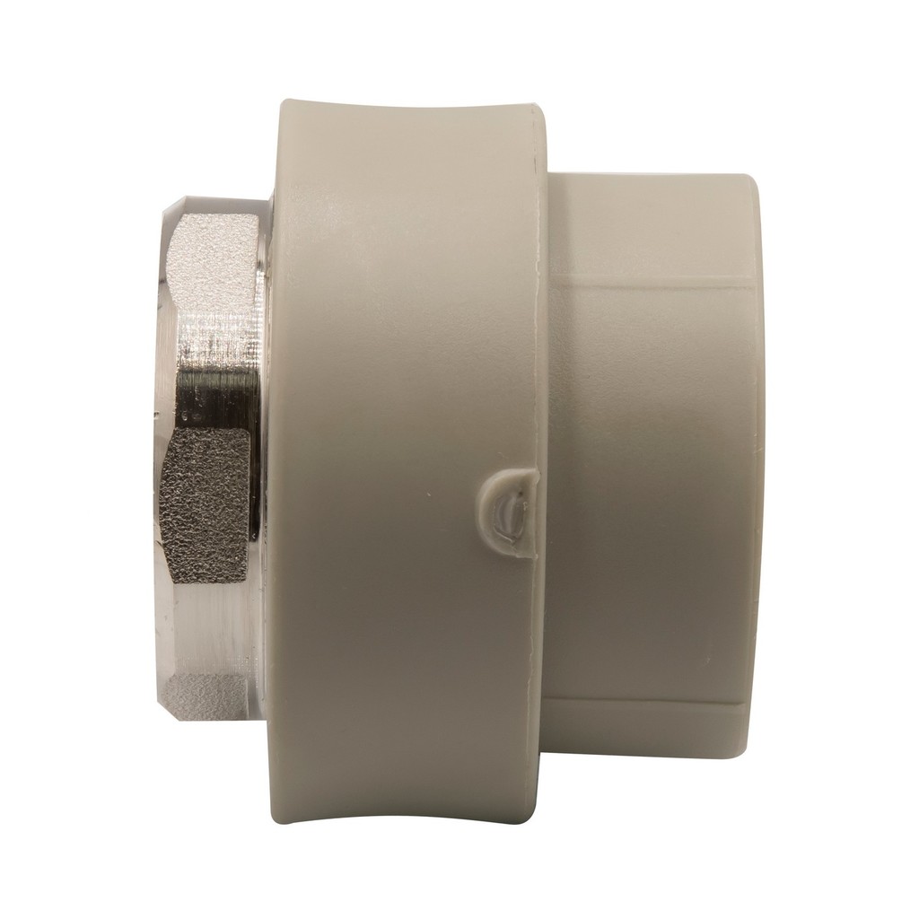 Муфта комб. вн 40х1 1/4'' под ключ EVER® plast  СЕРЫЙ (Россия)