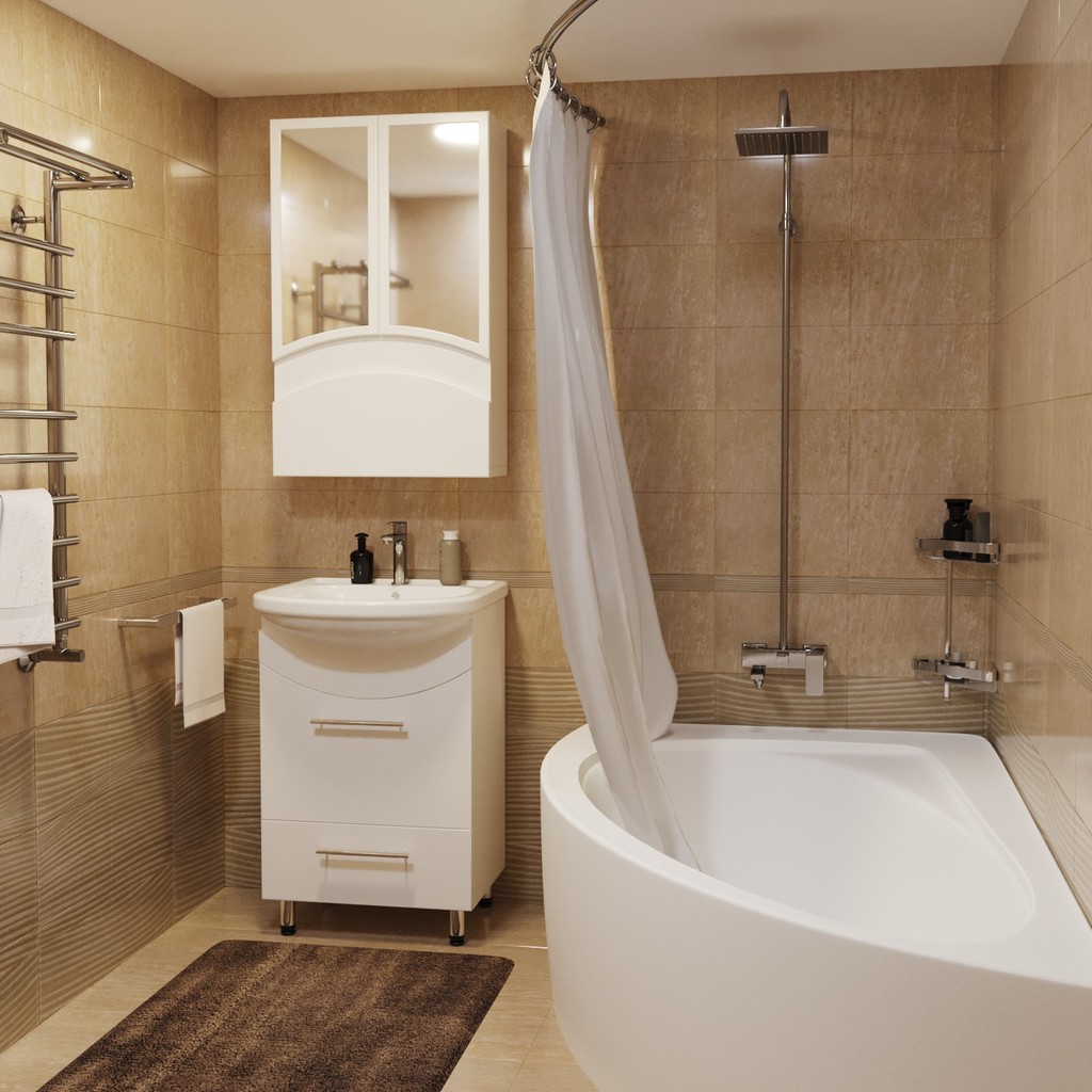 Тумба д/ванной "РАДУГА-52" (ОТДЕЛЬНО ПРИОБРЕТАЕТСЯ РАКОВИНА) белая под раковину Альфана-52 (ОК) (раковина в комплект не входит)