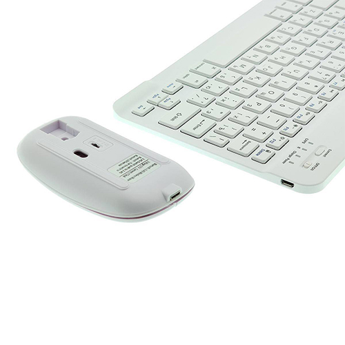 Клавиатура + мышь беспроводные Орбита OT-PCM67 (Bluetooth), белая