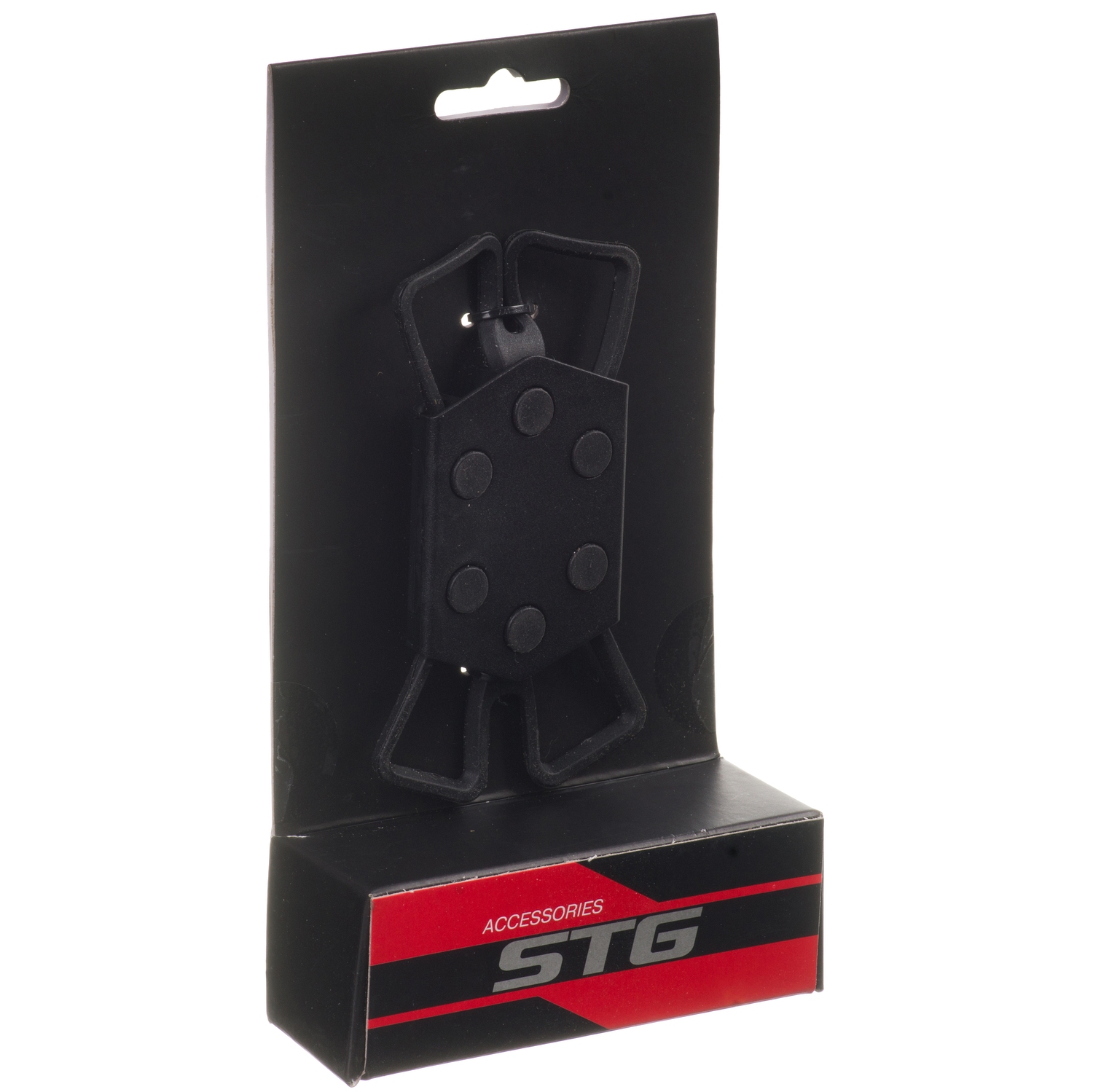 Держатель для телефона STG JY-530-8 аллюмин/силикон.  Черный