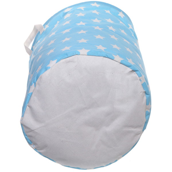 Корзина для хранения круглая "Звезды" 45*35 см голубой