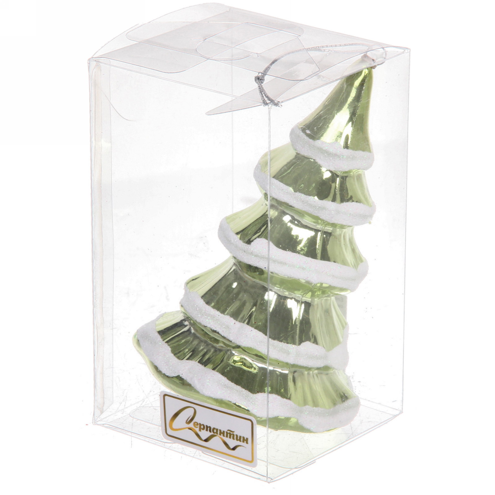 Ёлочная игрушка "Сказочная ёлка" 7*7*11,5 см, зелёный