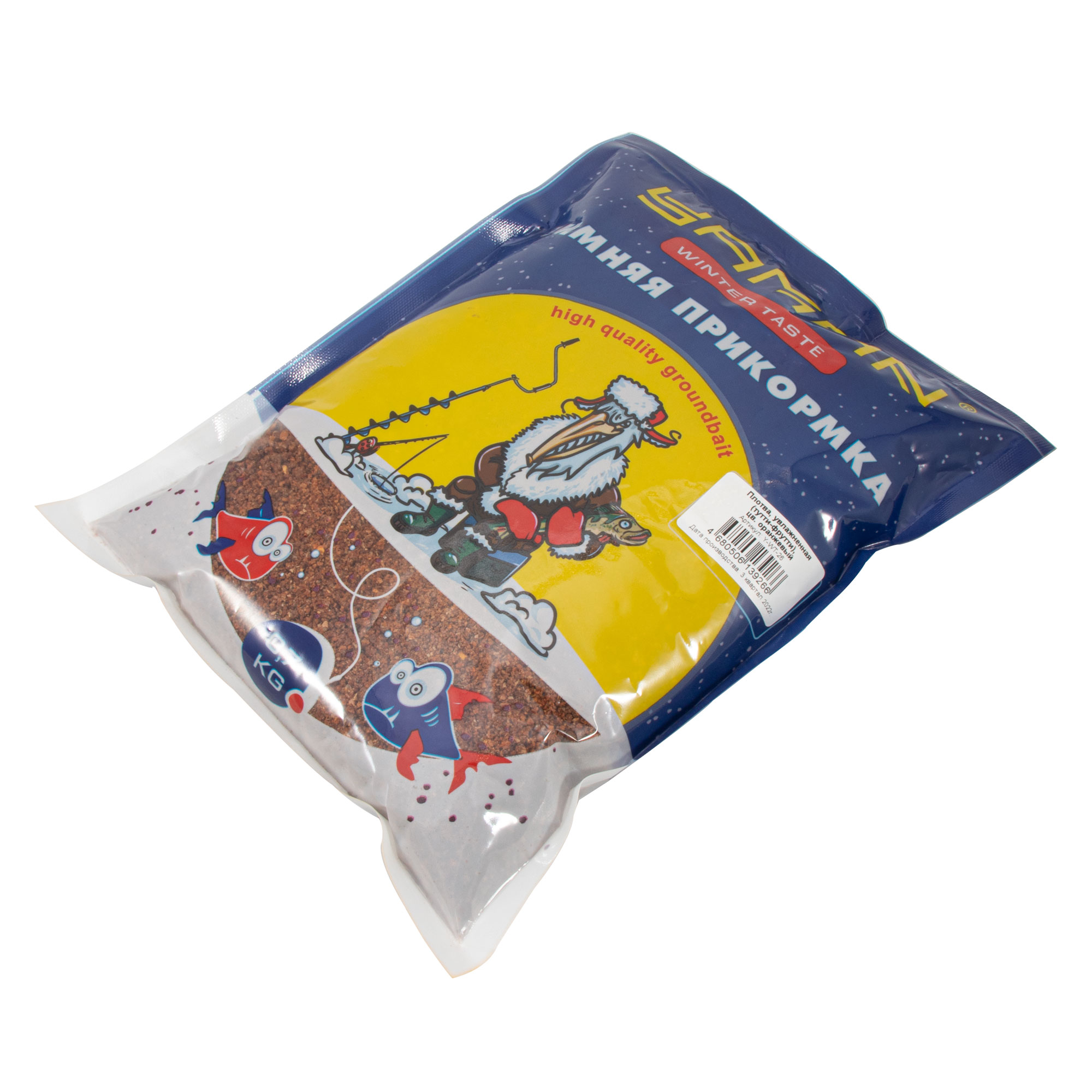 Прикормка Yaman Winter Taste Плотва зимняя увлажненная (тутти-фрутти), цв. оранжевый, 700 г/20/