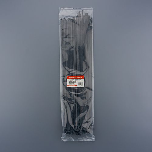 Хомут, стяжка, 400х4,8 нейлон черный 100шт/уп, 1/100