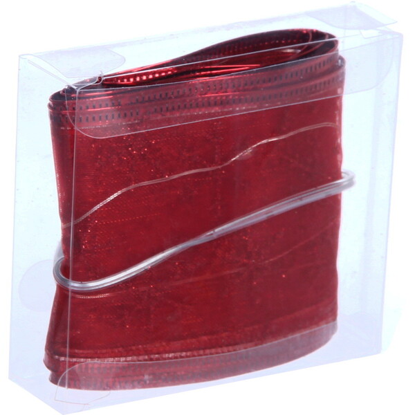 Гирлянда для дома ЛЕНТА ДЕКОРАТИВНАЯ  "Снежинки" 2,0 м, 6 см (на батарейках), Красный (подсветка теплый белый)