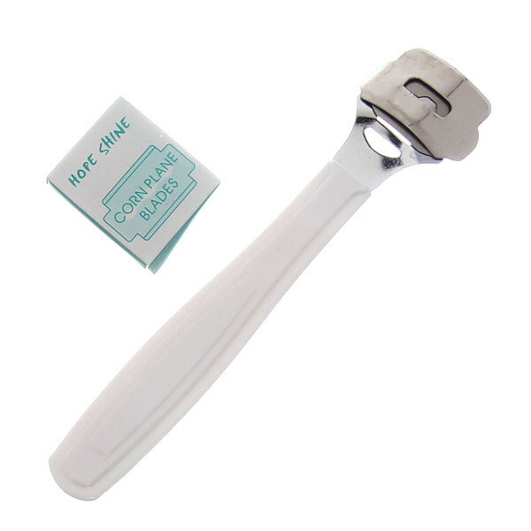 Скребок для пяток на блистере "Ultramarine", со сменными лезвиями, цвет белый, 18см