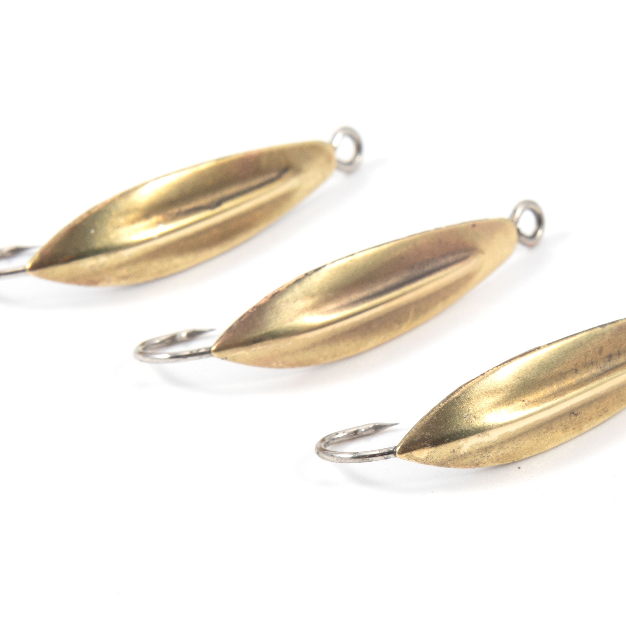 Блесна вертикальная "Яман" Жучок,размер 25 мм, вес 1,5 г, цвет латунь (уп.3 шт.)/150/