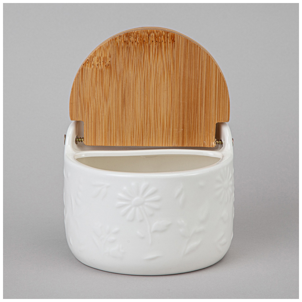 БАНКА LEFARD "FLOWERS STORY" С ДЕРЕВ. КРЫШКОЙ 11,5*10,5*9 СМ 450 МЛ