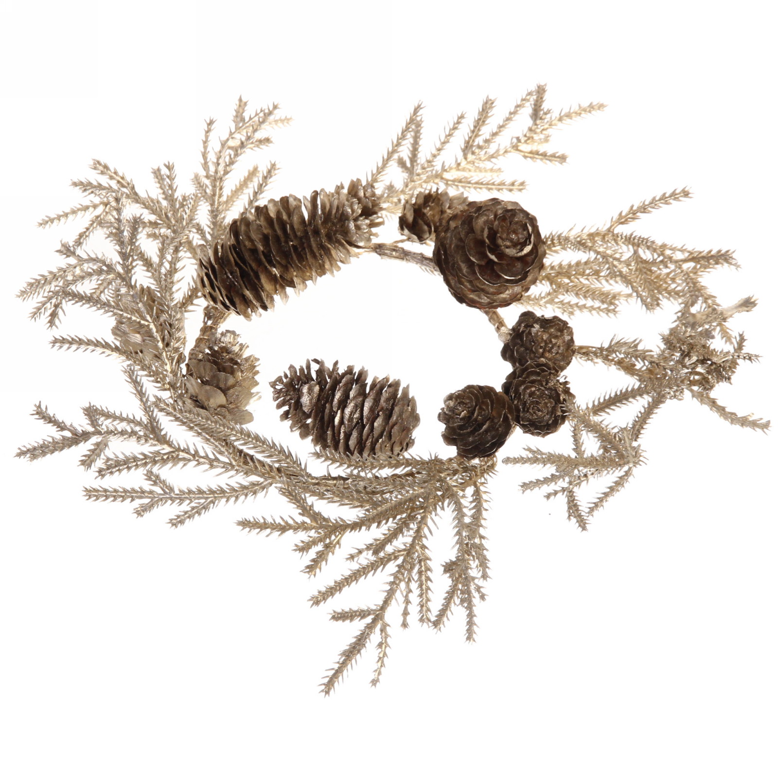 Венок хвойный новогодний "Волшебный иней" , 30 см