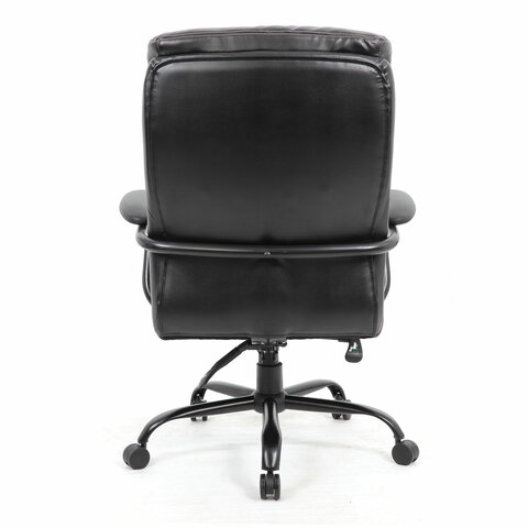 Кресло офисное BRABIX PREMIUM, Heavy Duty HD-004,  НАГРУЗКА до 200 кг, экокожа, черное, 531942