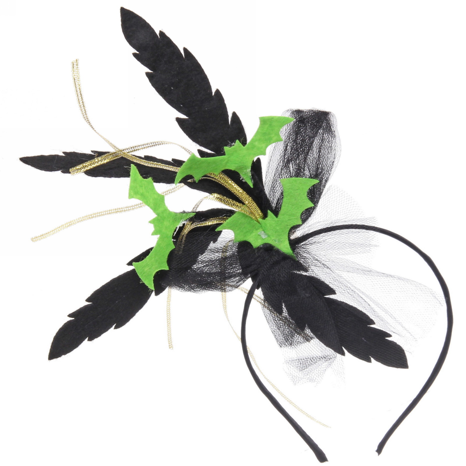 Ободок карнавальный "Темная королева", цвета в ассортименте