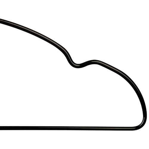 Набор вешалок металлических с ПВХ покрытием, 5 шт, черный