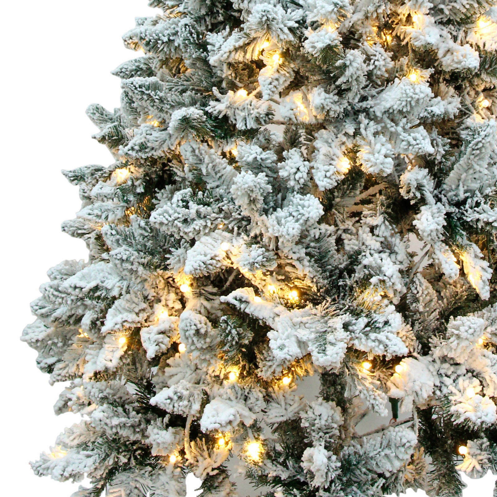Ёлка "Снежные огни" 210 см, ПВХ с белым напылением 310 ламп LED (1222 ветки)