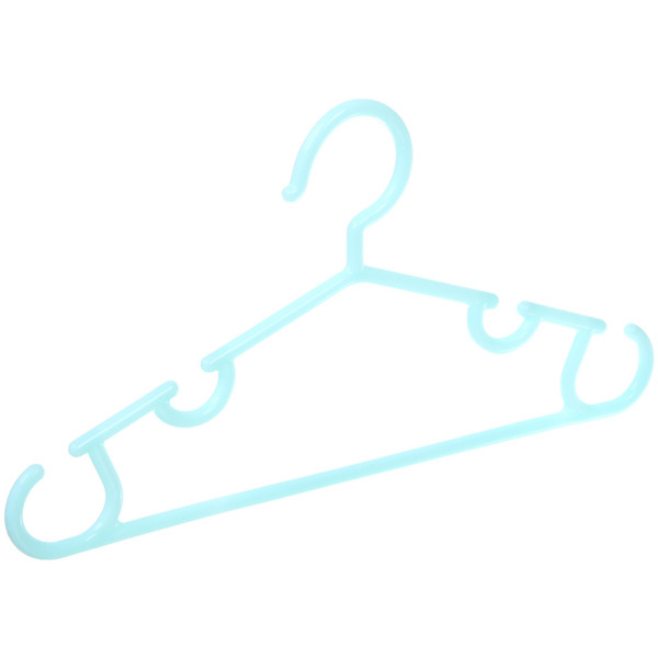 Плечики для одежды детские 3шт "ИДЕЯДОМА", классика, цвет голубой, 28*15см (Лейбл Селфи)