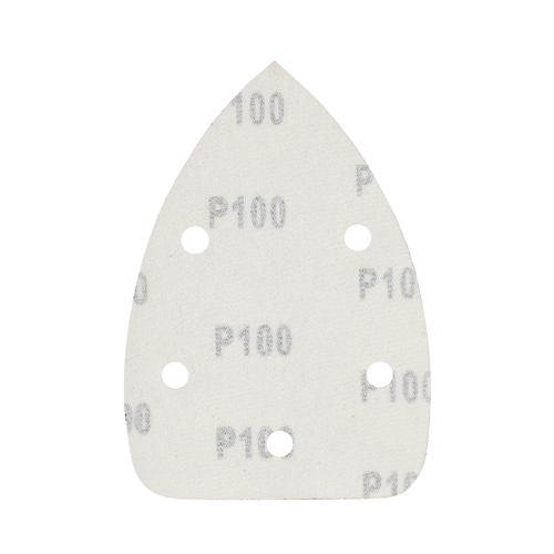 Треугольник шлифовальный PATRIOT на липучке, 140х140х80 мм, Р100, 5 отверстий, 5 шт