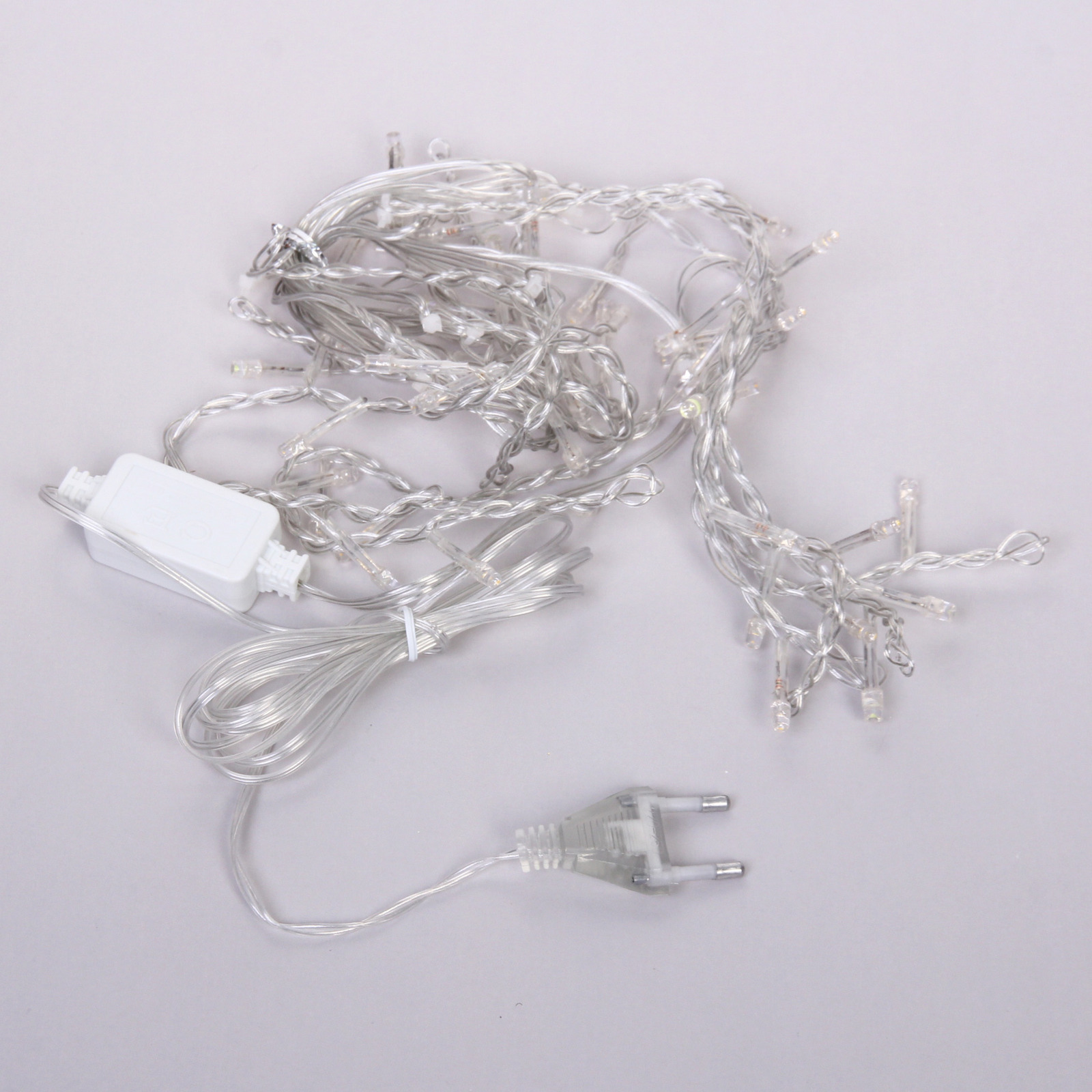 Гирлянда для дома БАХРОМА "Мерцание" ш1,5м* в30/50 см 48 ламп LED, прозрачн.пров, авторежим, IP-20, Теплый белый/Белое мерцание