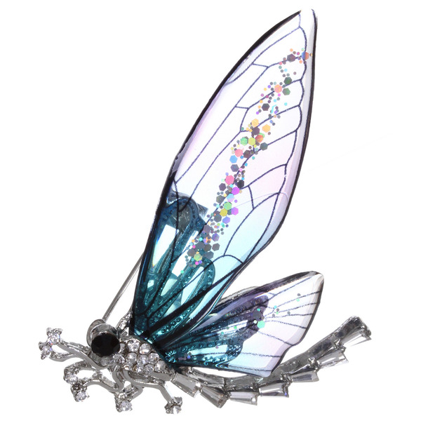 Брошь "KLEVER KS", Стрекоза, цвет как на фото, 6*5см (символ Перерождения)